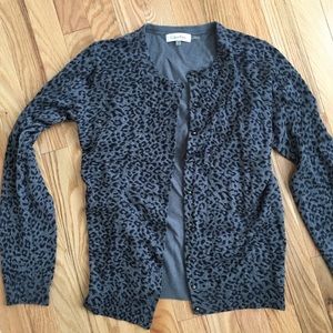 Calvin Klein Animal Print Cardigan
